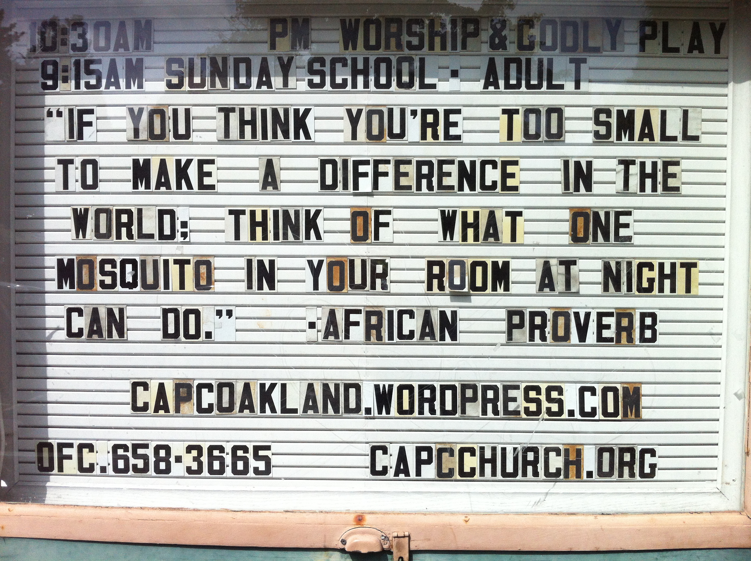 African Proverb Marquee