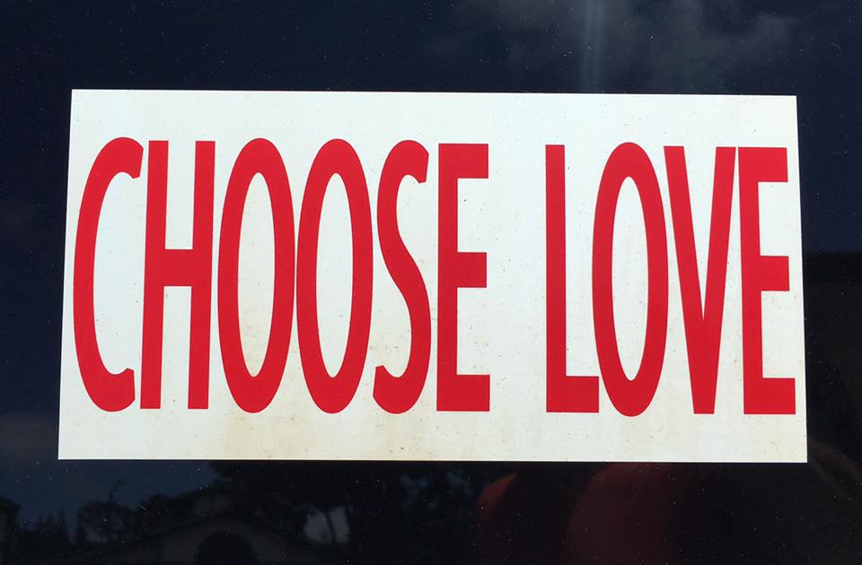 Bumper Sticker Choose Love