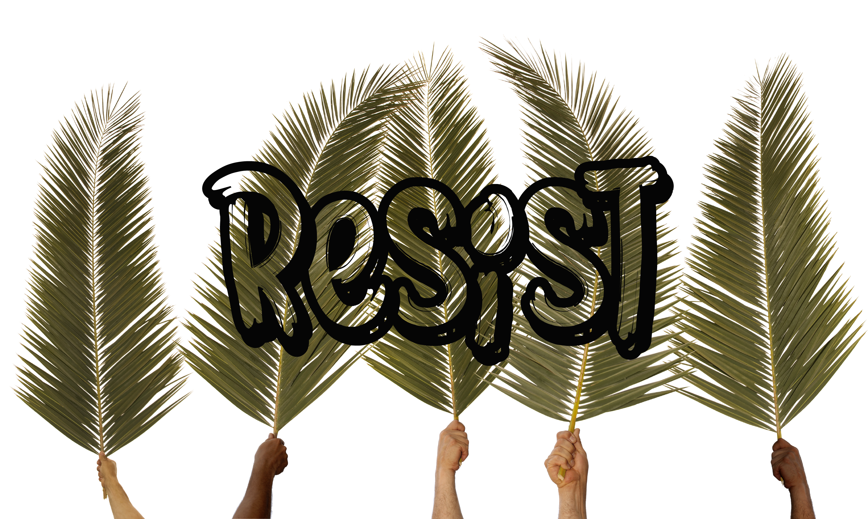 Resist On Palm Leaves