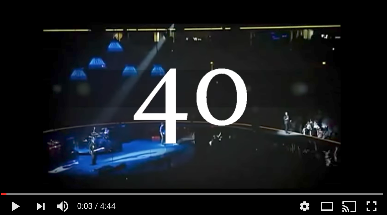 Psalm 40 U2 video